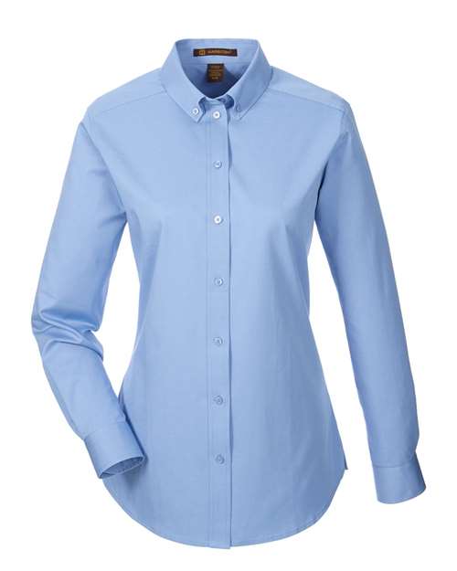 Harriton Women's Foundation Cotton Twill Shirt with Teflon M581W