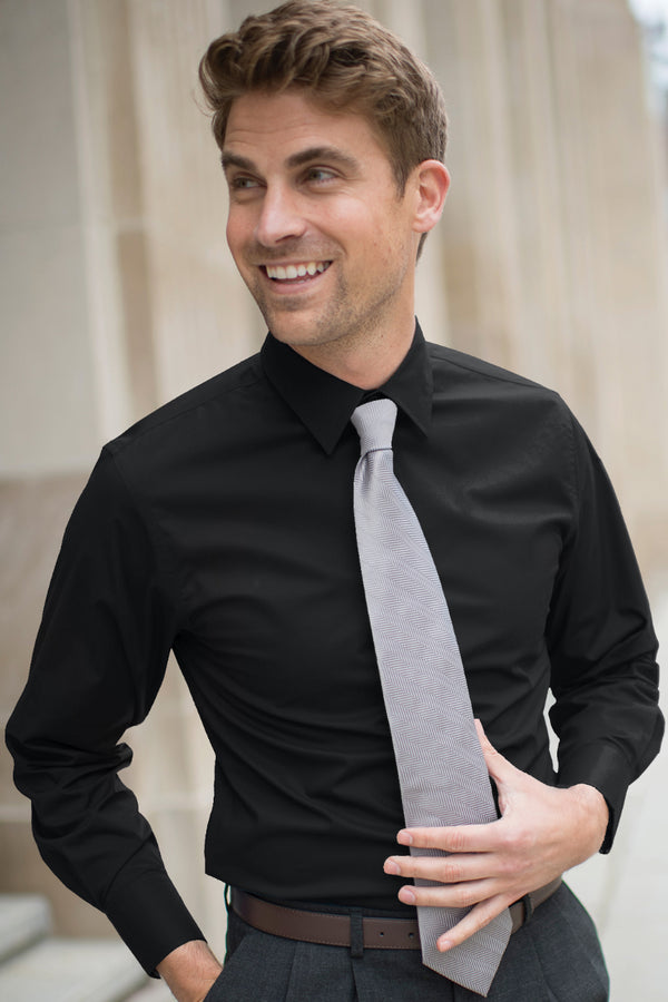 Edwards Mens L/S Stretch Broadcloth Shirt [#1316].  Live Chat for Bulk Discounts