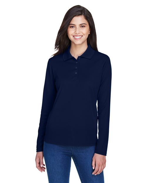 CORE365 Women's Pinnacle Performance Long Sleeve Piqué Polo 78192