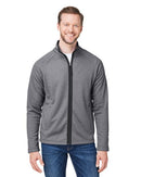 CORE365 Venture Heathered Stripe Full-Zip CE72