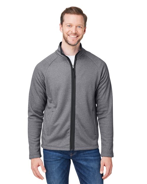 CORE365 Venture Heathered Stripe Full-Zip CE72
