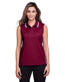 Devon & Jones Women's CrownLux Performance® Plaited Tipped Sleeveless Polo DG20SW