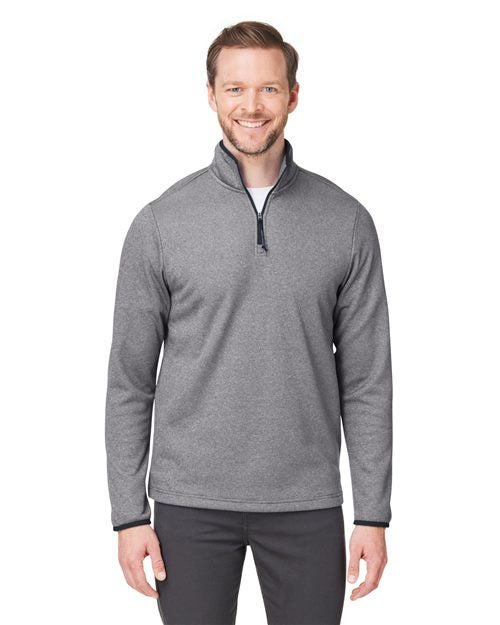 CORE365 Venture Heathered Stripe Quarter-Zip Pullover CE73