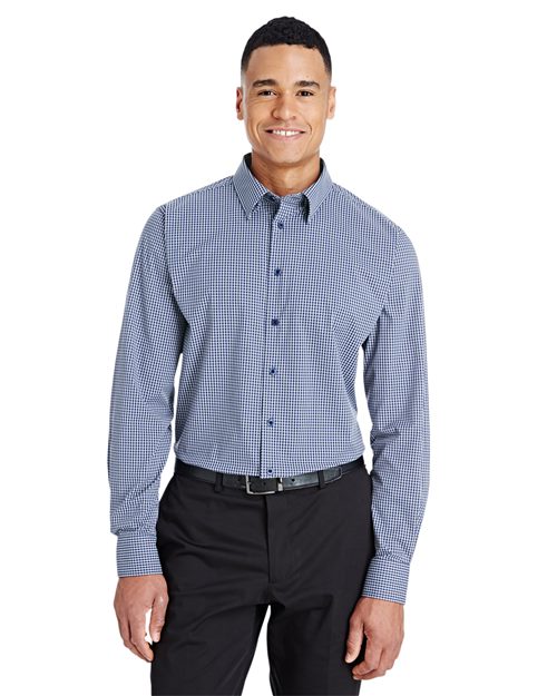 Devon & Jones CrownLux Performance® Tonal Mini Check Woven Dress Shirt DG535