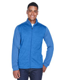 Devon & Jones Newbury Colorblock Mélange Fleece Full-Zip jacket DG796
