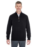 Devon & Jones Manchester Fully-Fashioned Quarter-Zip Pullover Sweater DG478
