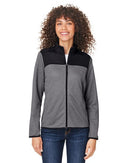CORE365 Women's Venture Heathered Stripe Hybrid Jacket CE74W