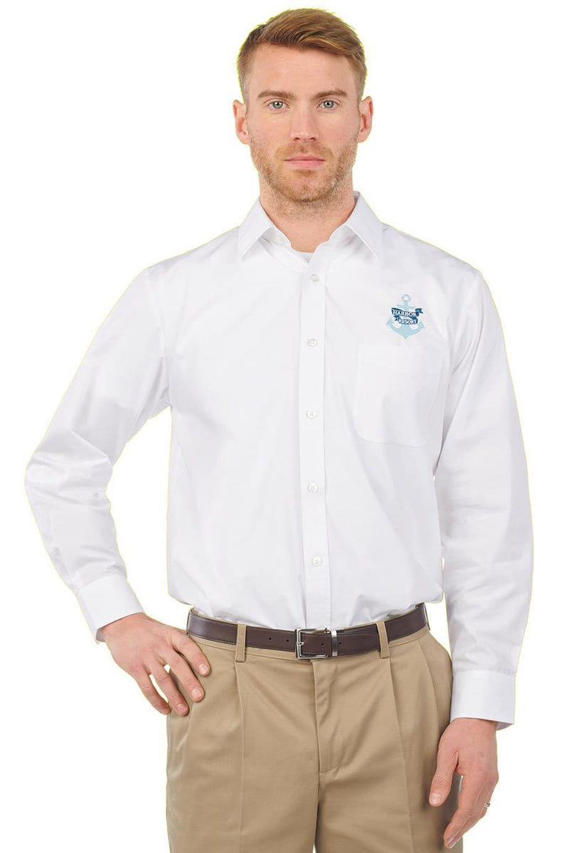 Edwards Essential Broadcloth Long Sleeve Mens Shirt [