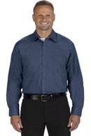 Edwards Essential Broadcloth Long Sleeve Mens Shirt [