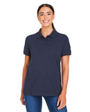 Harriton Women's Valiant Cotton Snag Protect Polo M205W