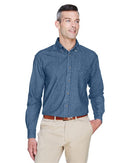 Harriton Long Sleeve Denim Shirt M550