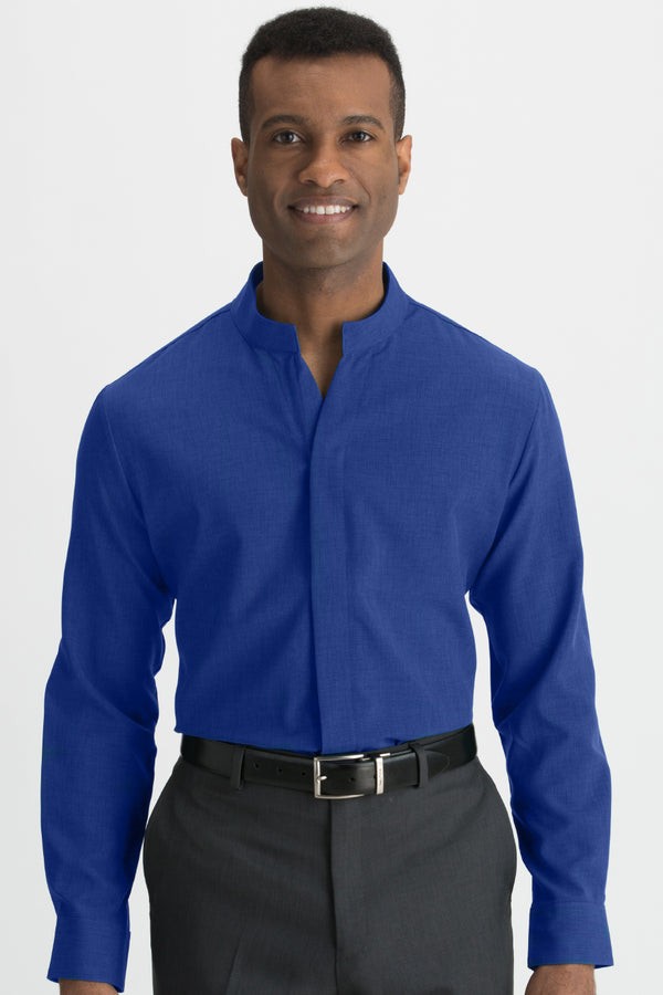 Edwards Mens Stand-Up Collar Shirt [#1398].  Live Chat for Bulk Discounts