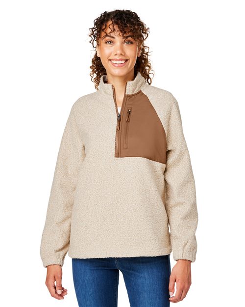 North End Women's Aura Sweater Fleece Quarter-Zip Pullover NE713W