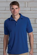 Edwards Mens Blended Pique Short Sleeve Polo [