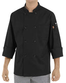 Chef Designs Black Traditional Chef Coat KT76