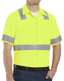Red Kap High Visibility Safety Short Sleeve Work Shirt SS24HV