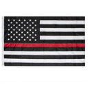 Rothco Deluxe Thin Red Line Flag / 3' X 5' . Item