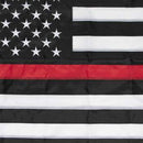 Rothco Deluxe Thin Red Line Flag / 3' X 5' . Item