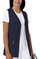 Cherokee Button Front Vest. Item 1602 in CK PROFESSIONAL SOLIDS Collection. Live Chat for Bulk Discounts.