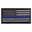 Rothco Thin Blue Line Flag Patch - Iron On. Item