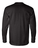 Bayside USA-Made Long Sleeve Pocket T-Shirt 8100 - Black