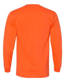 Bayside USA-Made Long Sleeve Pocket T-Shirt 8100 - Orange