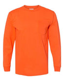 Bayside USA-Made Long Sleeve Pocket T-Shirt 8100 - Orange