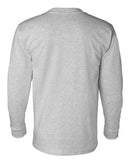 Bayside USA-Made Long Sleeve Pocket T-Shirt 8100 - Dark Ash