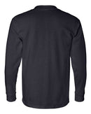 Bayside USA-Made Long Sleeve Pocket T-Shirt 8100 - Navy