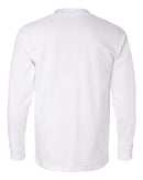 Bayside USA-Made Long Sleeve Pocket T-Shirt 8100 - White
