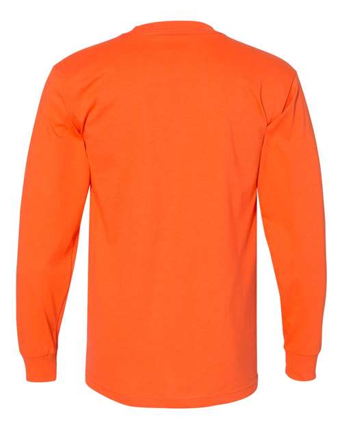 Bayside USA-Made Long Sleeve T-Shirt 6100 - Orange