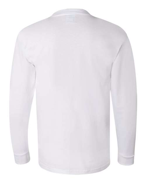 Bayside USA-Made Long Sleeve T-Shirt 6100 - White