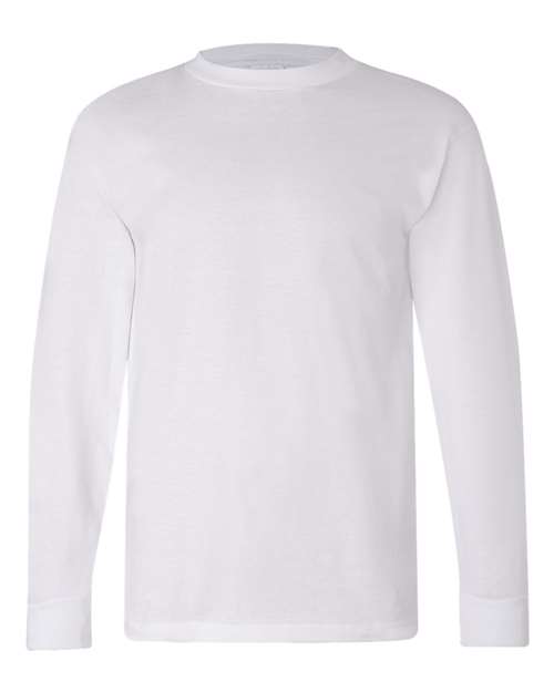 Bayside USA-Made Long Sleeve T-Shirt 6100 - White
