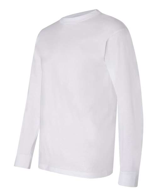Bayside USA-Made Long Sleeve T-Shirt 6100 - White