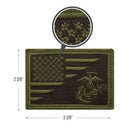 Rothco US Flag / USMC Eagle, Globe and Anchor Morale Patch . Item