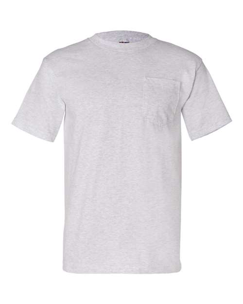 Bayside USA-Made Pocket T-Shirt 7100 - Ash