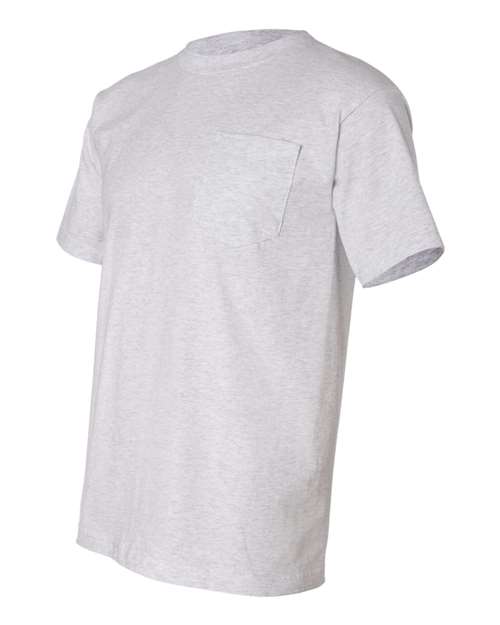 Bayside USA-Made Pocket T-Shirt 7100 - Ash
