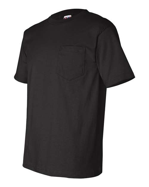 Bayside USA-Made Pocket T-Shirt 7100 - Black