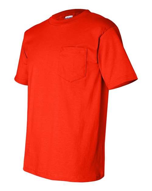 Bayside USA-Made Pocket T-Shirt 7100 - Orange