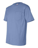 Bayside USA-Made Pocket T-Shirt 7100 - Carolina Blue