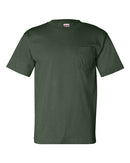 Bayside USA-Made Pocket T-Shirt 7100 - Forest Green