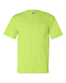 Bayside USA-Made Pocket T-Shirt 7100 - Lime Green