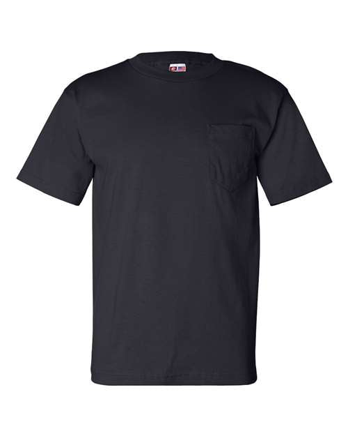 Bayside USA-Made Pocket T-Shirt 7100 - Navy