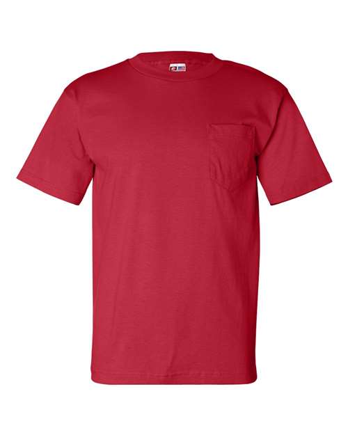 Bayside USA-Made Pocket T-Shirt 7100 - Red