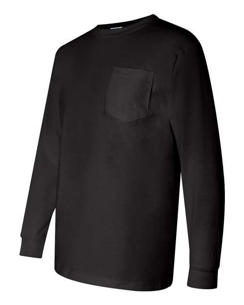 Bayside Union-Made Long Sleeve Pocket T-Shirt 3055