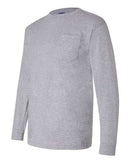 Bayside Union-Made Long Sleeve Pocket T-Shirt 3055