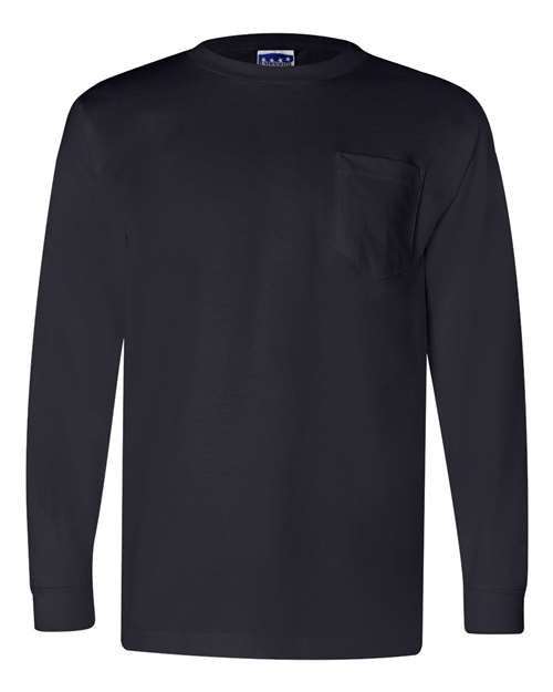 Bayside Union-Made Long Sleeve Pocket T-Shirt 3055