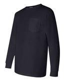 Bayside Union-Made Long Sleeve Pocket T-Shirt 3055