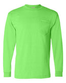 Bayside USA-Made 50/50 Long Sleeve Pocket T-Shirt 1730