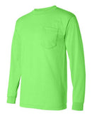 Bayside USA-Made 50/50 Long Sleeve Pocket T-Shirt 1730